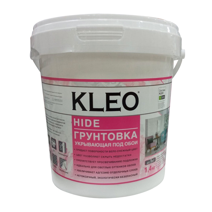 Грунтовка KLEO HIDE под обои укрывающая 1,4кг — фото 1