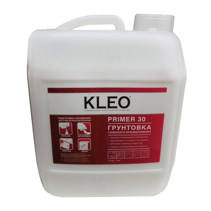 Грунтовка KLEO Primer 30 глубокого проникновения 3л — фото 1