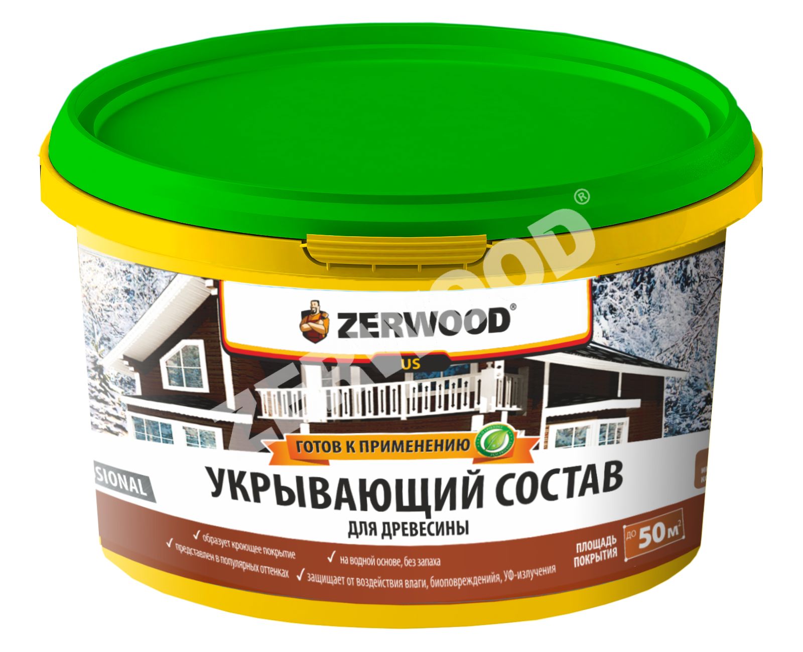 Антисептик ZERWOOD USD укрывающий 0,9кг топленое молоко — фото 1