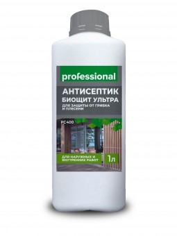 Антисептик Professional РС400 для наружных и внутренних работ 1л голубой