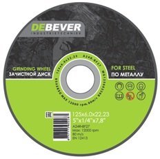 Круг зачистной 125х6х22мм (DEBEVER) /WG12560228R/