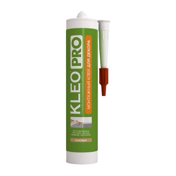 Клей монтажный для лепнины 420г белый KLEO PRO