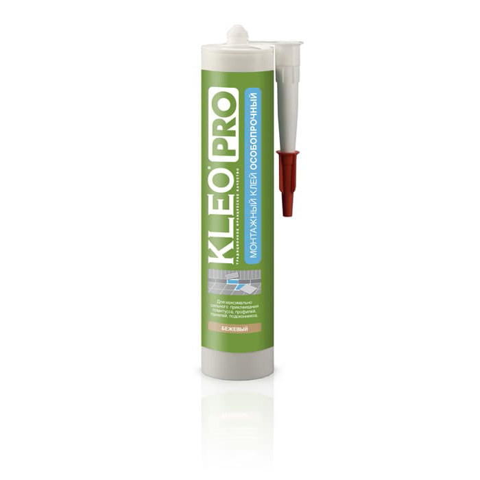 Клей монтажный особопрочный 360г бежевый KLEO PRO