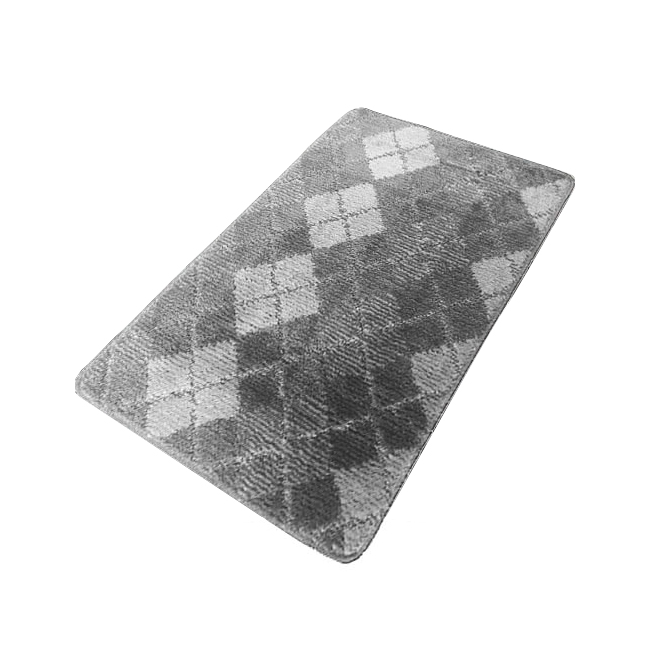 Коврик BANYOLIN CLASSIC COLOR из 1 шт. 60х100см Квадраты 11мм (серый) — фото 1