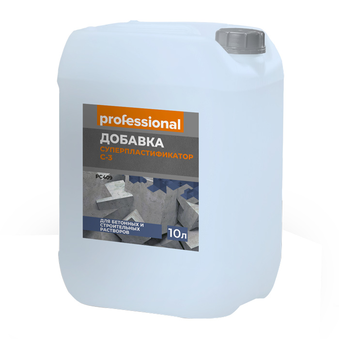Пластификатор С-3 РС409 для бетона 10л Professional