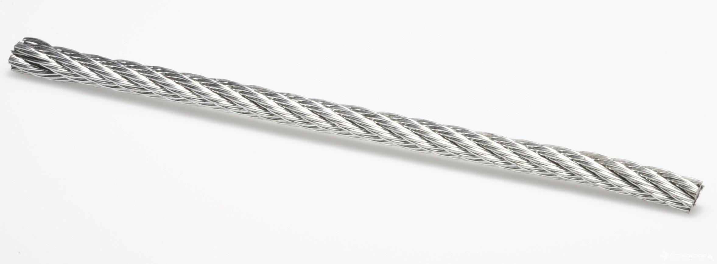 Трос ф 3 мм НЕРЖАВЕЙКА .