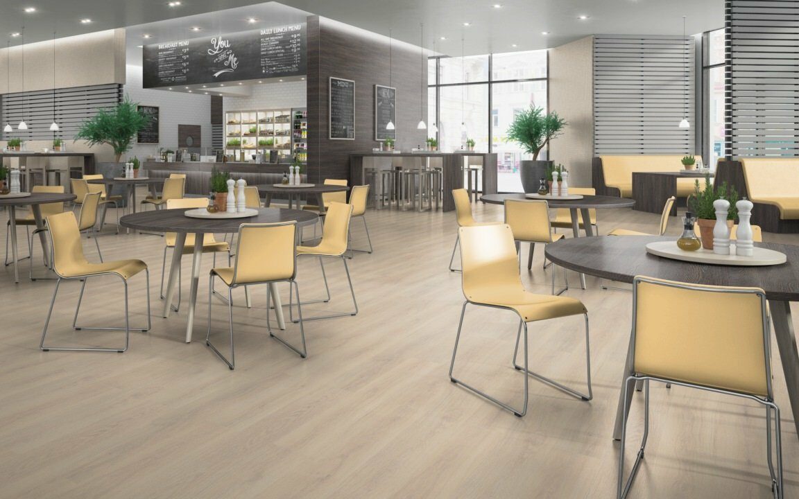 Ламинат EGGER Classic PRO 8/32 4V EPL095 Дуб Бруклин белый 1292х193х8мм (1,99м2 - 8шт) — фото 2