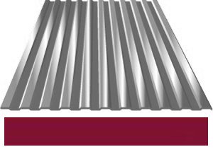 Профнастил С- 8 0,45х1200х2000 красное вино