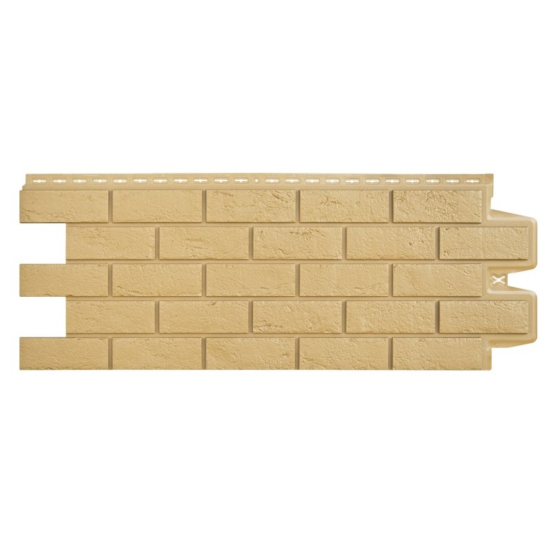 Фасадная панель Кирпич песочный