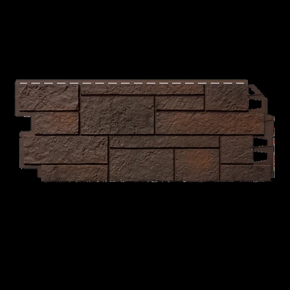 Фасадная панель Песчаник темно-коричневый