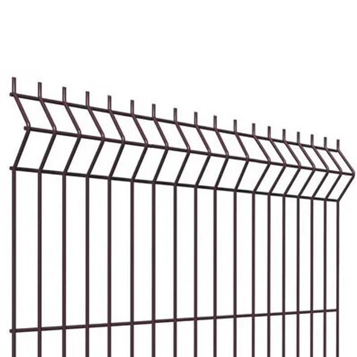 3D забор с полимерным покрытием 2,03х2,5 ф4мм Ral 8017 Шоколад)