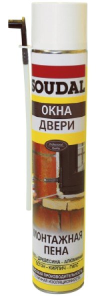 Пена монтажная SOUDAL DIY бытовая 750мл — фото 1