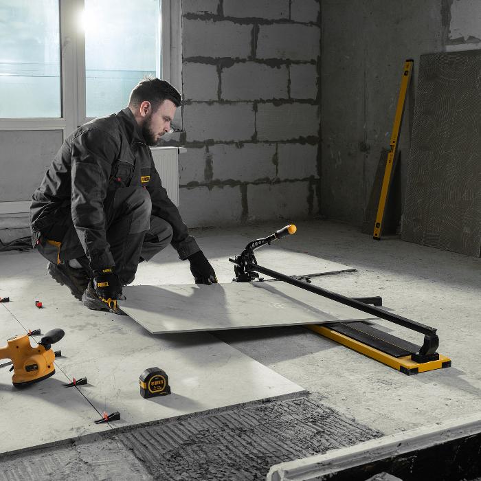 Плиткорез 1000х16мм (DENZEL) /сталь станина устленная, каретка на подшип. арт. 877018/ — фото 21