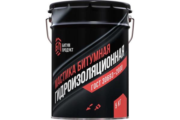 Мастика битумная гидроизоляционная универсальная 5кг расход 1,5-2,0кг/м2 — фото 1