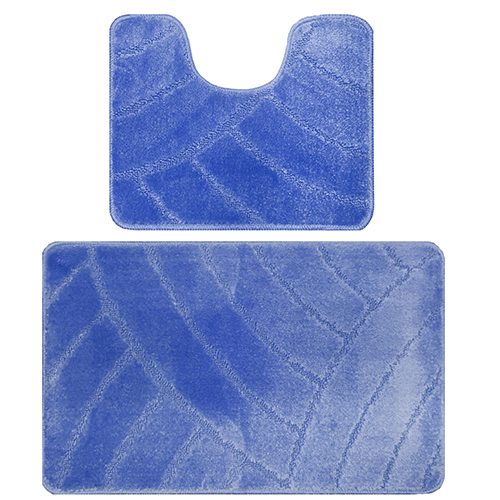 Коврик BANYOLIN CLASSIC из 2 шт. 50х80см/50х40см 11мм (голубой)/BAN.01.2/50*80-162/ — фото 1