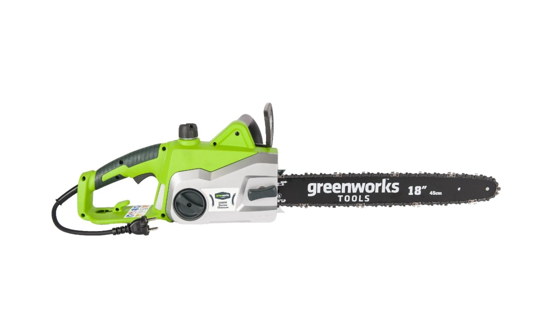 Пила цепная GCS2046 (GREENWORKS) /2000Вт; шина 45см/18