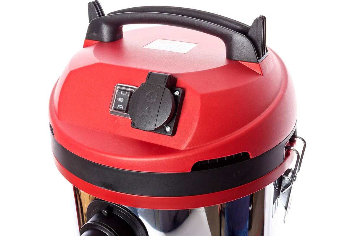 Пылесос RD-VC1200S-40S (REDVERG) /1200 Вт, объем контейнера 40л; сух/влаж. уборка; разряжение 170мбар; 6,0кг, шланг, насадки/