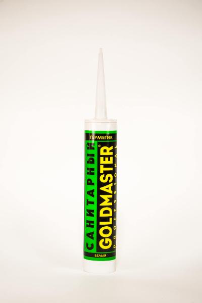 Герметик силиконовый санитарный 310мл белый GoldMaster — фото 1