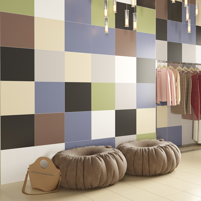 Керамогранит Моноколор Черный 01 400*400 (1,6м2)