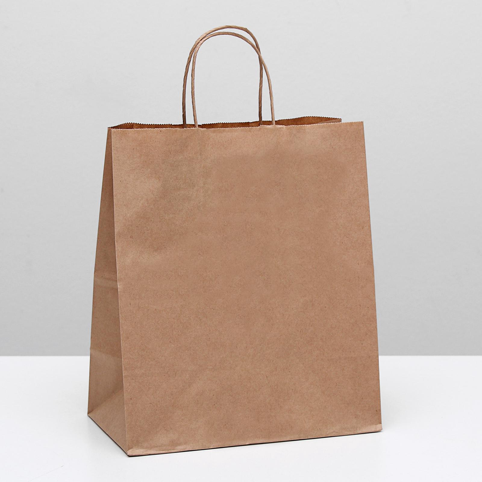 Пакет крафт 24х14х28см