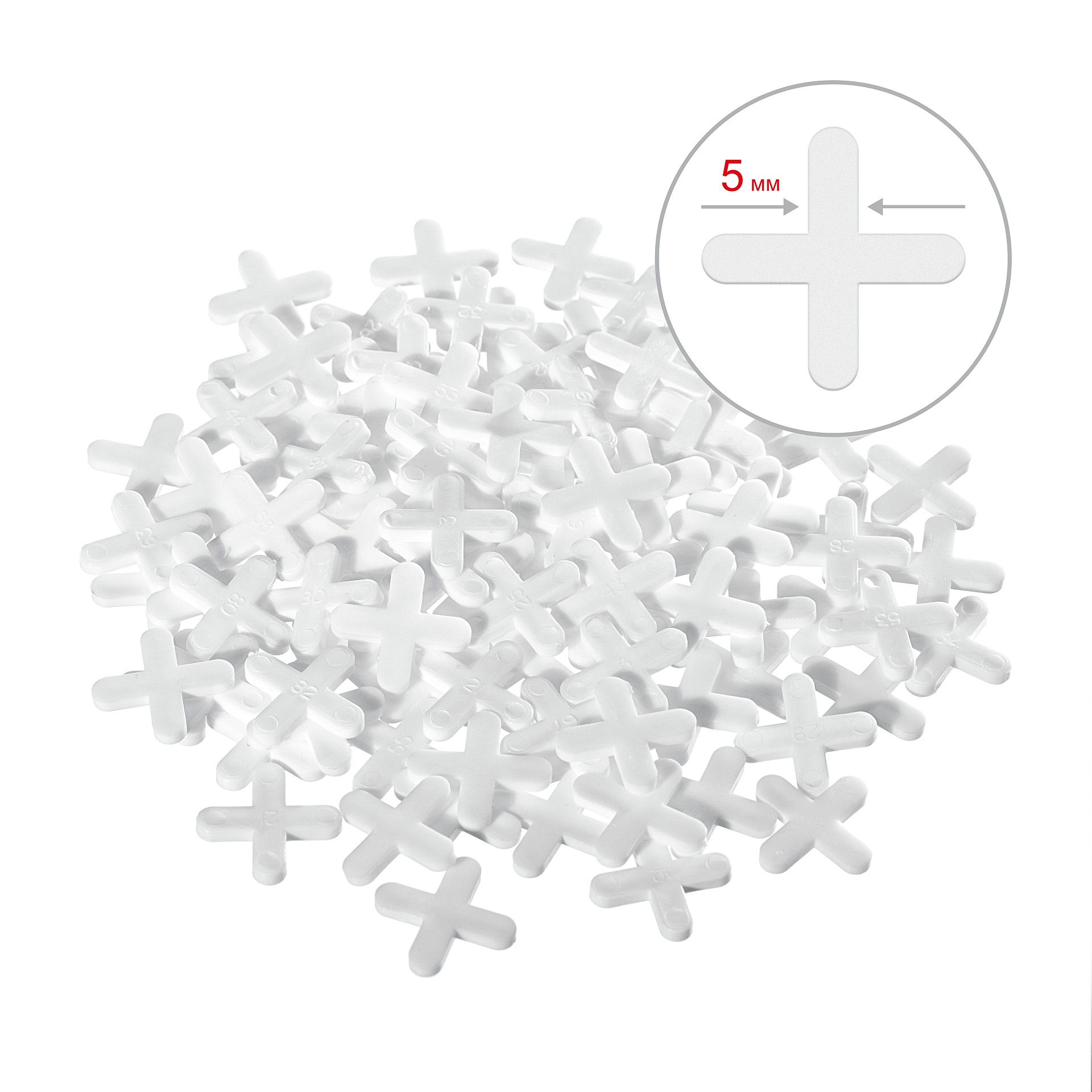 Крестики для кафеля 5,0мм (ЗУБР) /100шт арт. 3380-5/