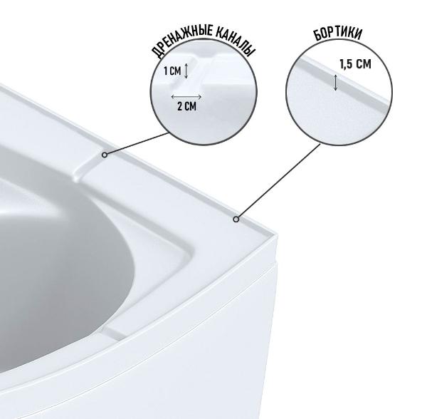 Душевая кабина Niagara Eco NG-4512-14L BLACK (120х80х215) низ. поддон, стекло мозайка, 3 места — фото 3
