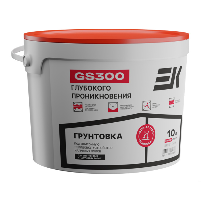 Грунтовка глубокого проникновения ЕК GS300 DEEP 10л — фото 1