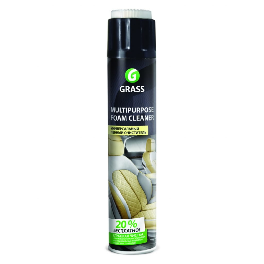 Очиститель салона Multipurpose Foam Cleaner 750мл (GRASS) /арт. 112117, крышка-щетка, аэрозоль/ — фото 1