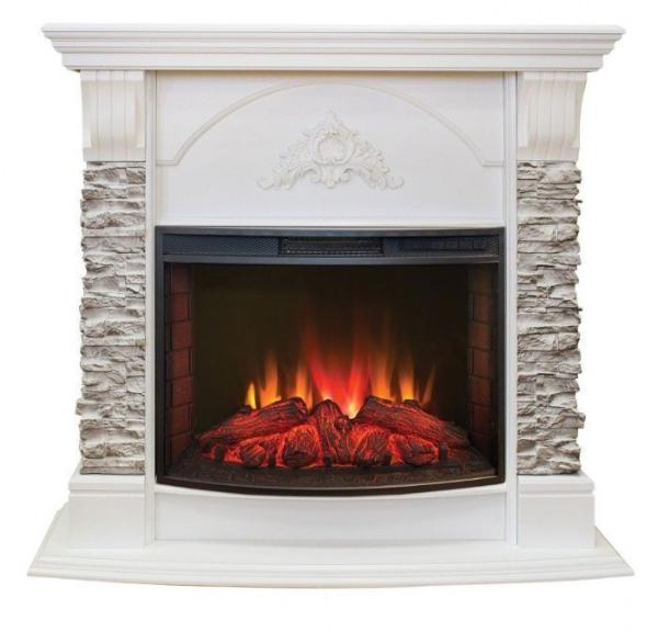Электрокамин (каминокомплект) ATHENA/АТЛАНТА R 25/25,5 WT-F612 с очагом EVRICA/ЭВРИКА 25,5 SIR — фото 1