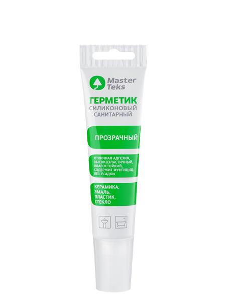 Герметик силиконовый санитарный 80мл бесцветный MasterTeks ProfilMaster — фото 1