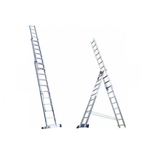 Лестница 3х15 (ALUMET) /полупроф. секция 4,23/7,57/10,95м вес 26,6кг нагрузка 150кг, арт.HS3 6315 / — фото 1