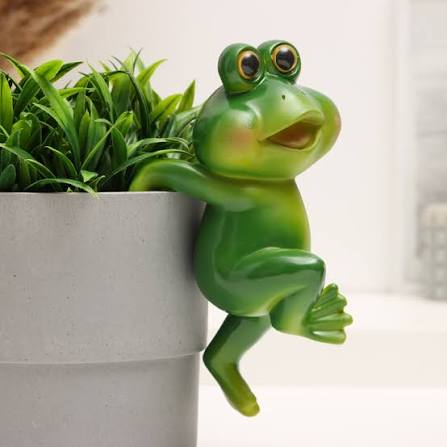 Фигурка для флорариума TAKE IT EASY «Лягушка Бряк», декор на кашпо, 10×8×19 см — фото 1