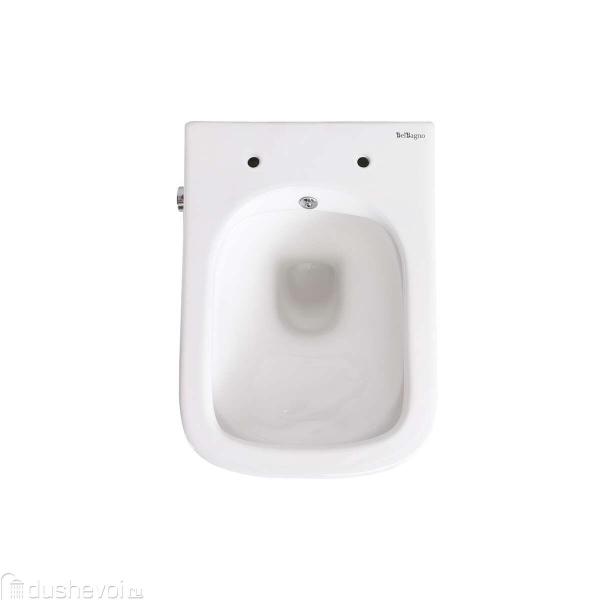 Унитаз подвесной с функцией биде и смесителем DUE BB3103CHR-BS/SC (-сденье ) — фото 6