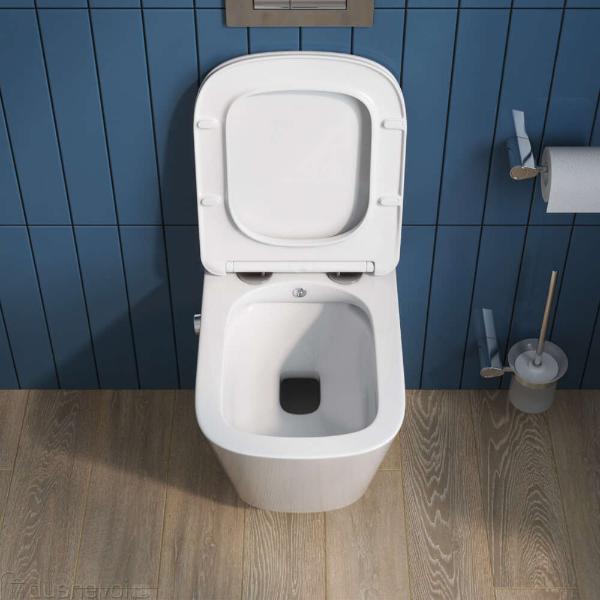 Унитаз подвесной с функцией биде и смесителем DUE BB3103CHR-BS/SC (-сденье ) — фото 8