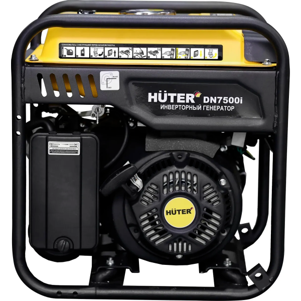 Генератор бензиновый DN7500i (HUTER) /5,5/6,0 кВт, инверторный, 220В, бак 8л., ручной старт, 33кг/ — фото 1
