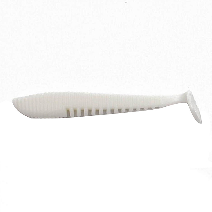 Виброхвост YAMAN Legend Minnow, р.3 inch, цв.#01 White (уп.6шт) — фото 1
