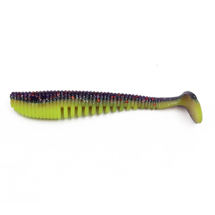 Виброхвост YAMAN Legend Minnow, р.3.5 inch, цв.#26 Violet Chartreuse (уп.5шт) — фото 1