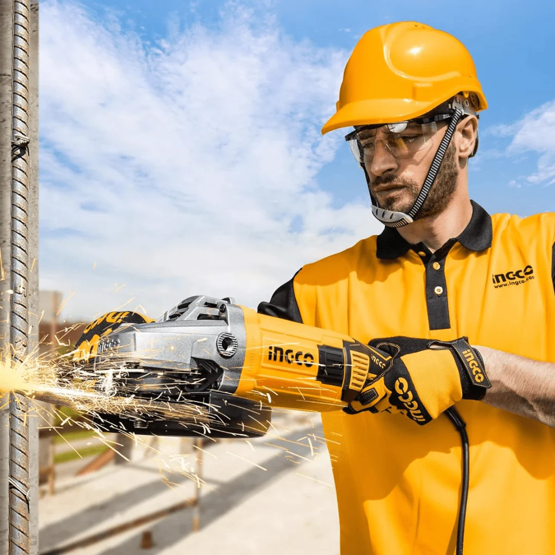 Угловая шлифовальная машина (УШМ) INGCO AG220018 INDUSTRIAL 230 мм 2,2 кВт — фото 5