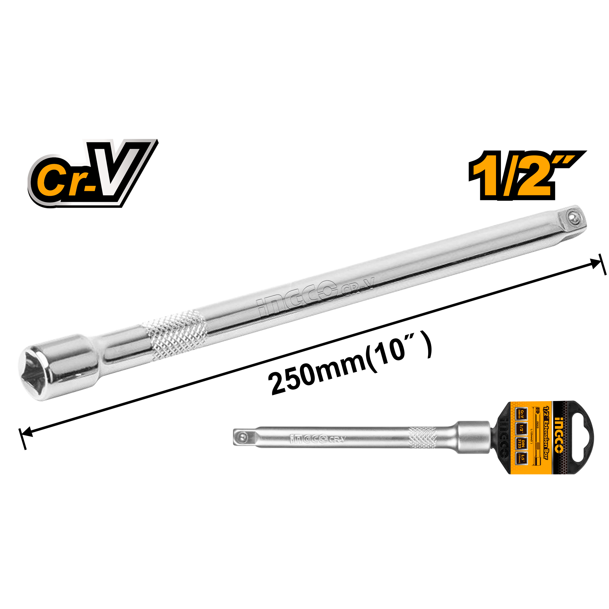 Удлинитель для воротка INGCO HEB12101 INDUSTRIAL 1/2