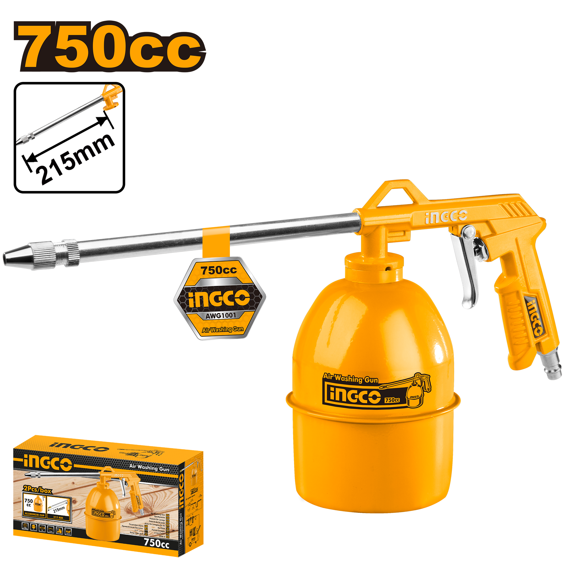 Промывочный пистолет INGCO AWG1001 750 мл