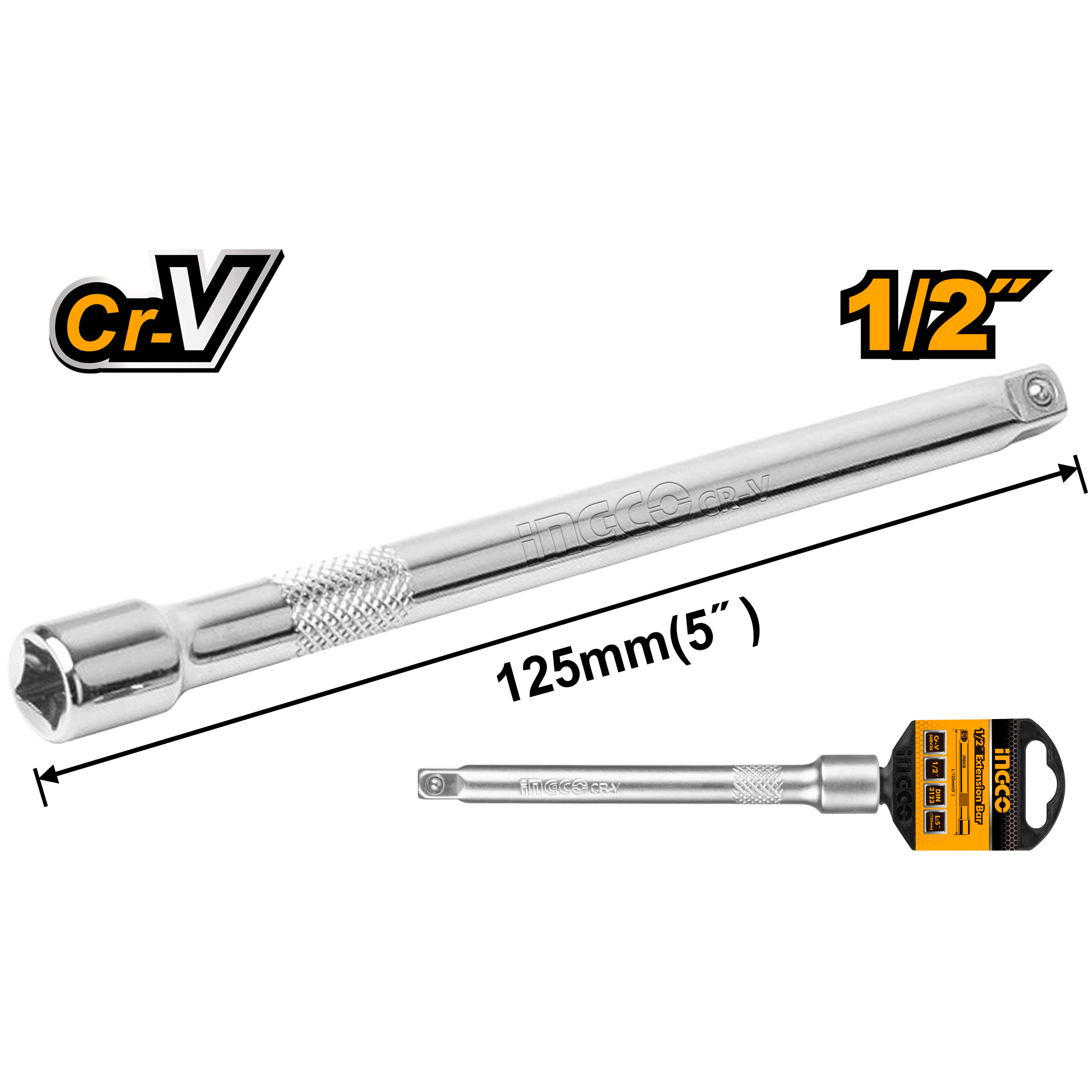 Удлинитель для воротка INGCO HEB12051 INDUSTRIAL 1/2