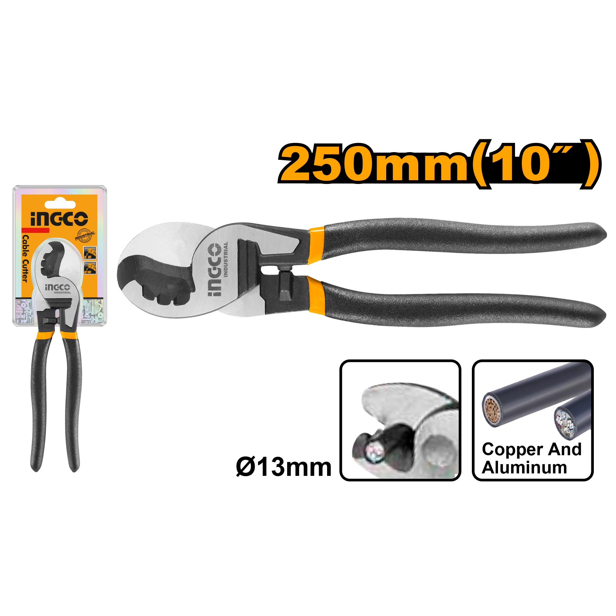 Кабелерез усиленный INGCO HHCCB0210 INDUSTRIAL 250 мм