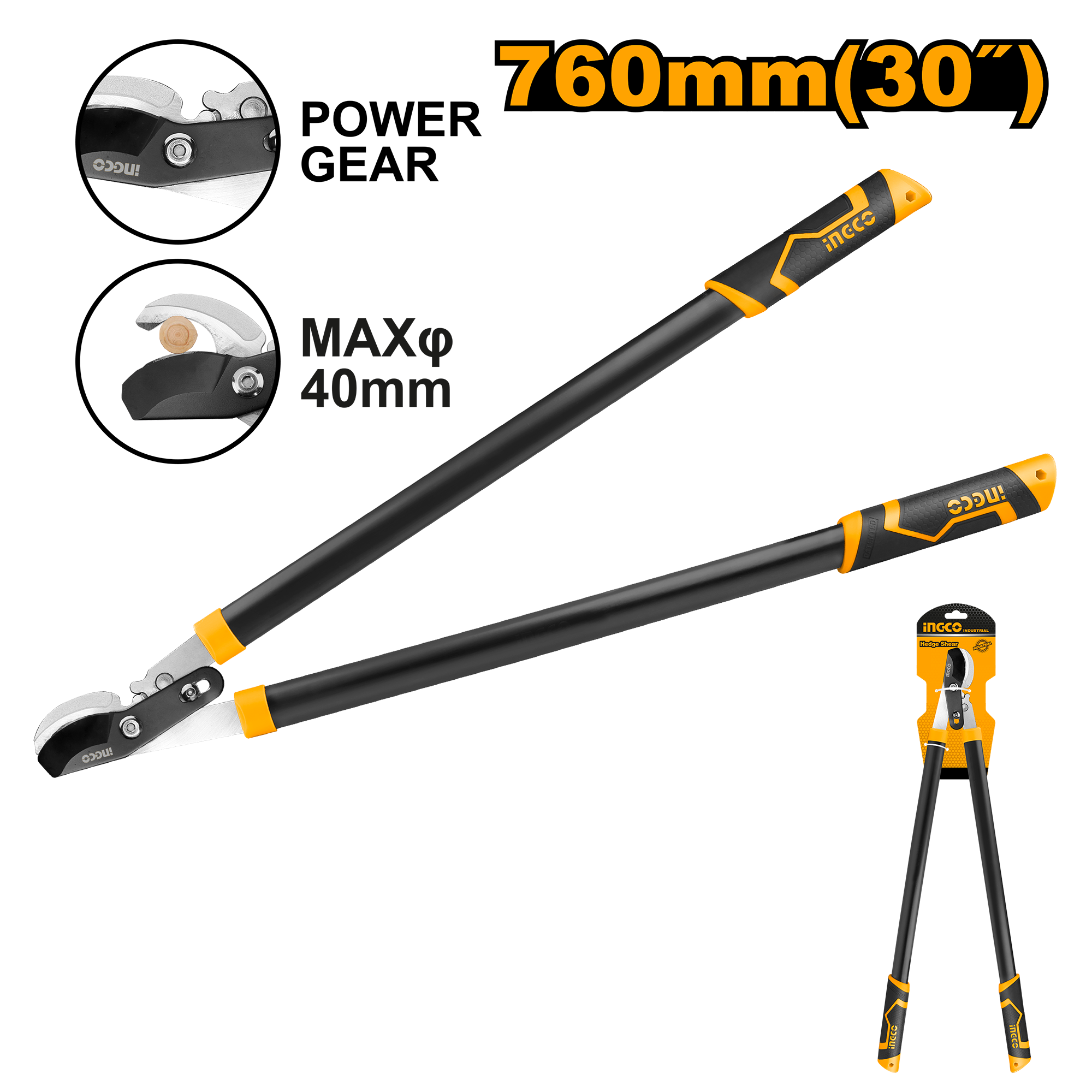 Сучкорез садовый INGCO HLT7608 INDUSTRIAL 760 мм