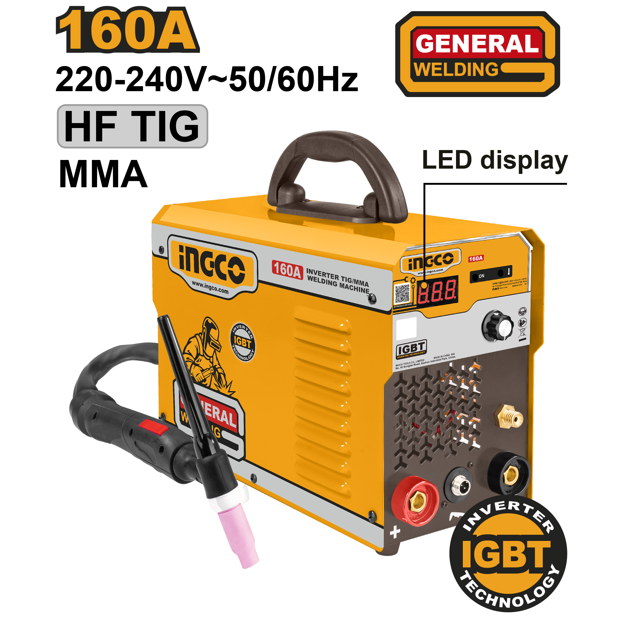 Аппарат плазменной резки INGCO ING-TIG1601 INDUSTRIAL 160 А