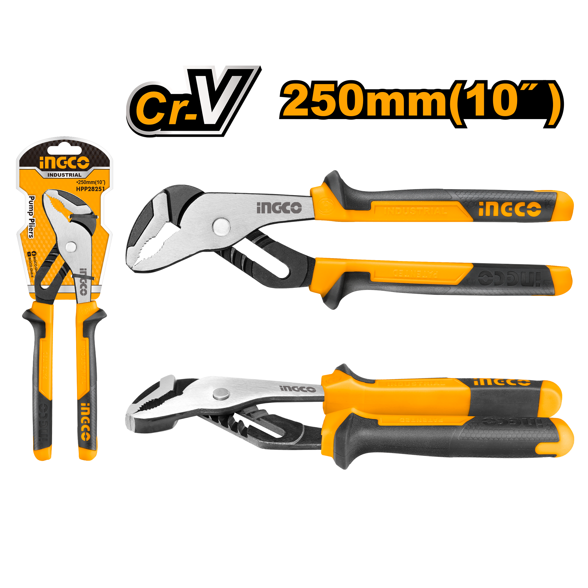 Клещи переставные INGCO HPP28251 INDUSTRIAL 250 мм