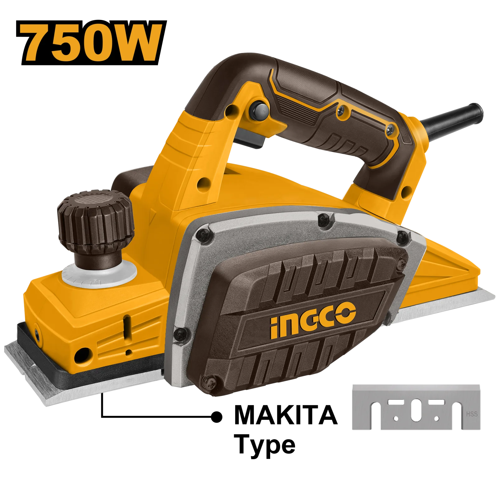 Рубанок электрический INGCO PL7508 INDUSTRIAL 750 Вт