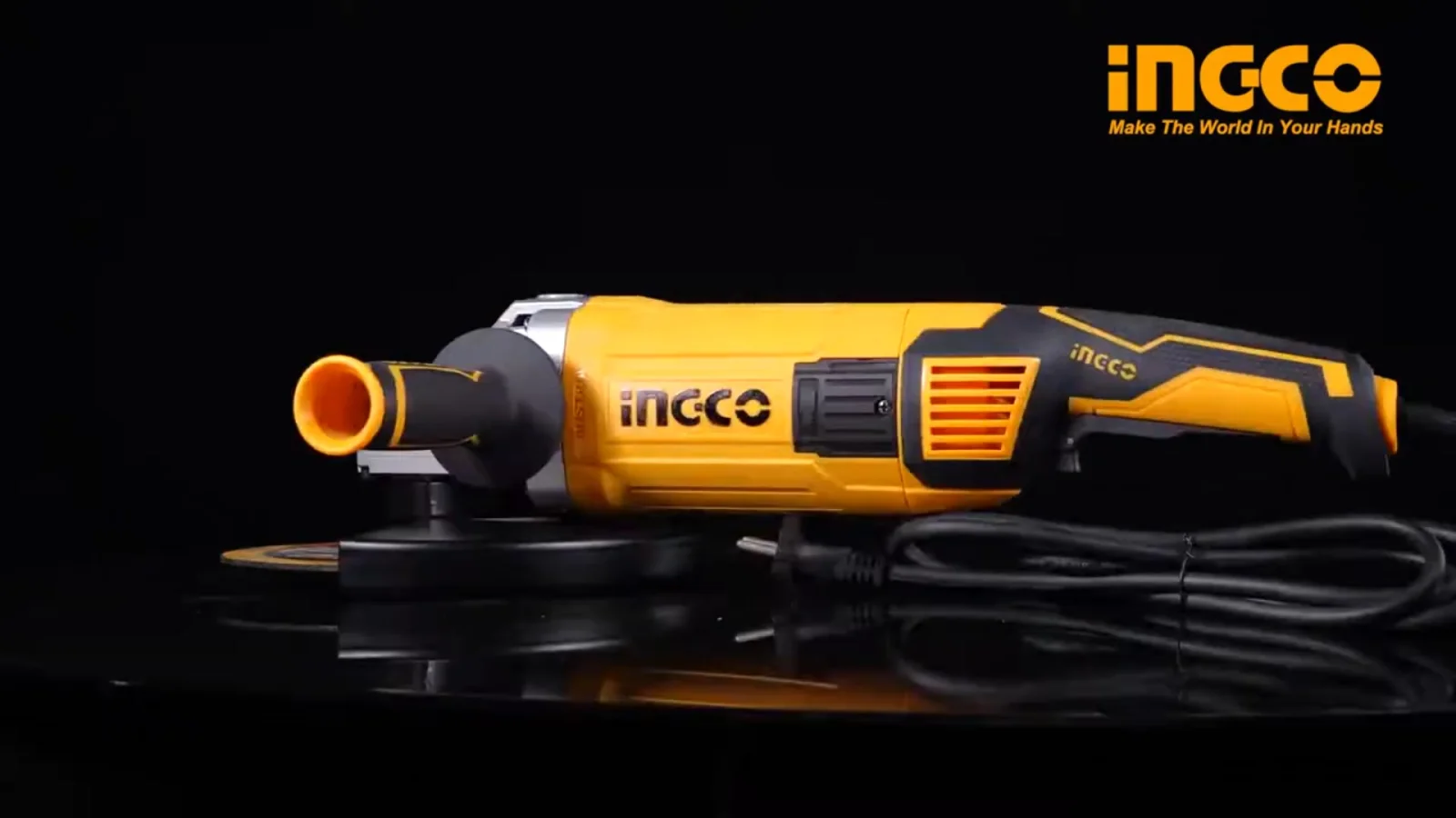 Угловая шлифовальная машина (УШМ) INGCO AG26008 INDUSTRIAL 230 мм 2,6 кВт — фото 4
