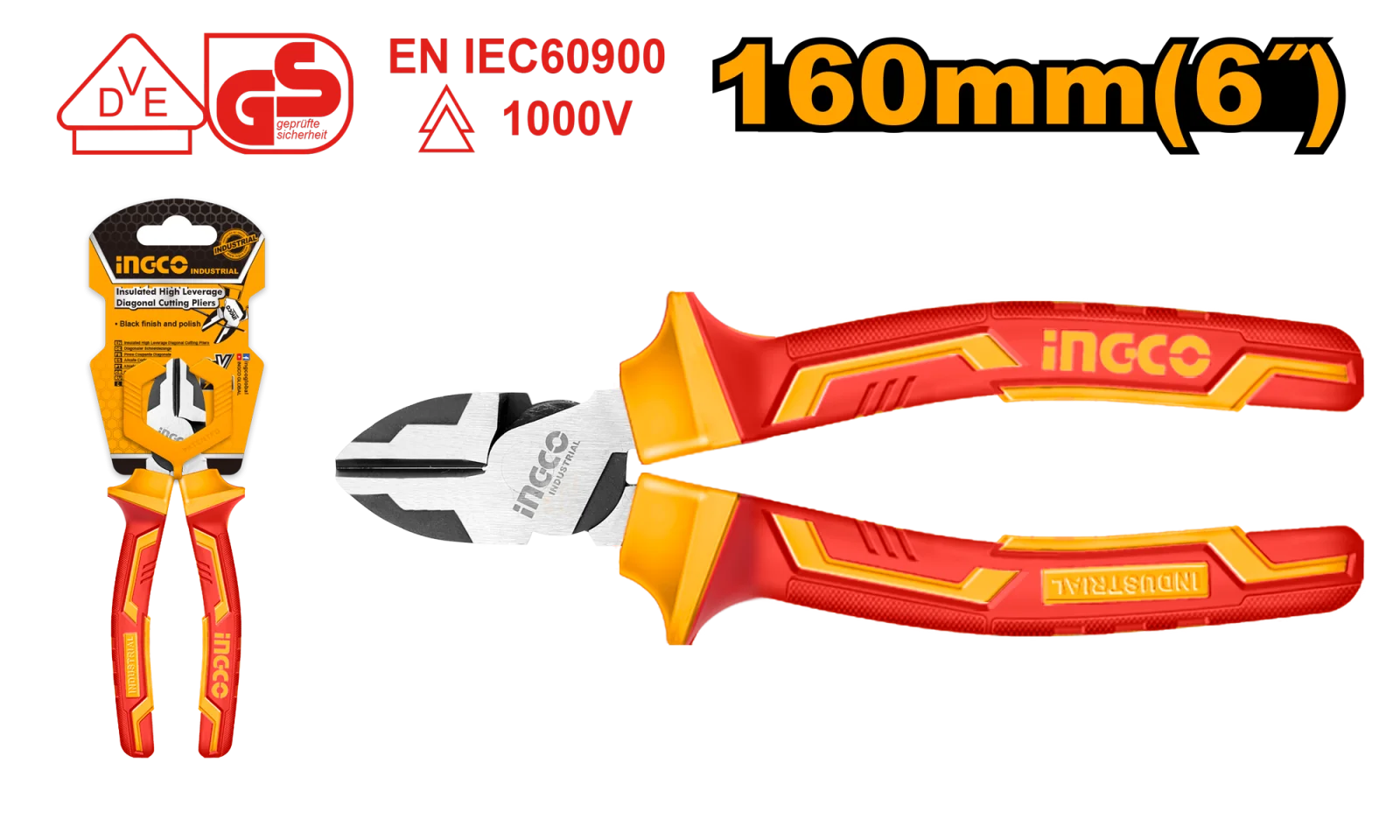 Бокорезы диэлектрические INGCO HIHLDCP28160 INDUSTRIAL 160 мм