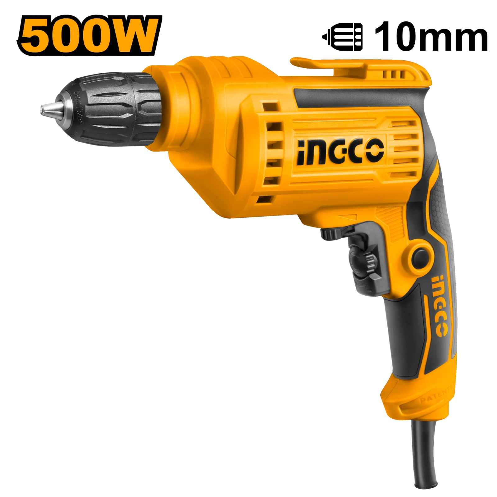 Электрическая дрель INGCO ED500282 INDUSTRIAL 500 Вт 1-10 мм — фото 1