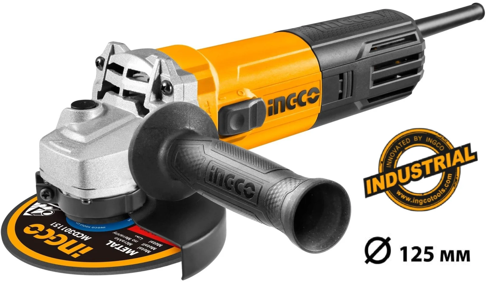 Угловая шлифовальная машина (УШМ) INGCO AG90028 INDUSTRIAL 125 мм 0,9 кВт — фото 1